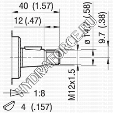 ALP2 шестерёнчатый насос второй группы (4,5 см3 - 35,2 см3), фланец Ø = 36,5 мм, 96x72 мм (Marzocchi Pompe, Италия)